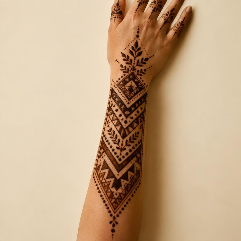 Wrist Mandala Ink